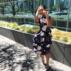 Chi Chi London Tea Length ‘Beth’ Dress